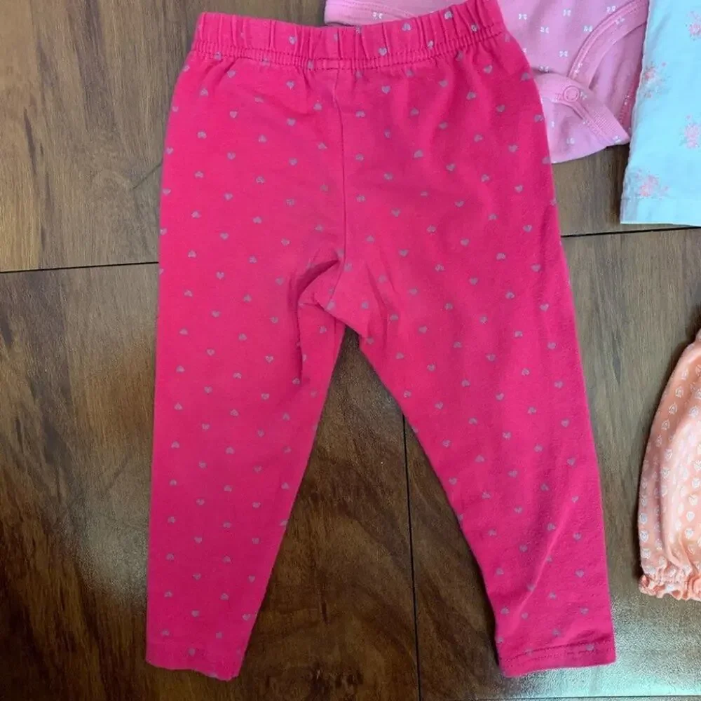 Carter’s 18 month 6-piece Bundle outfit set leggings shorts bodysuit
